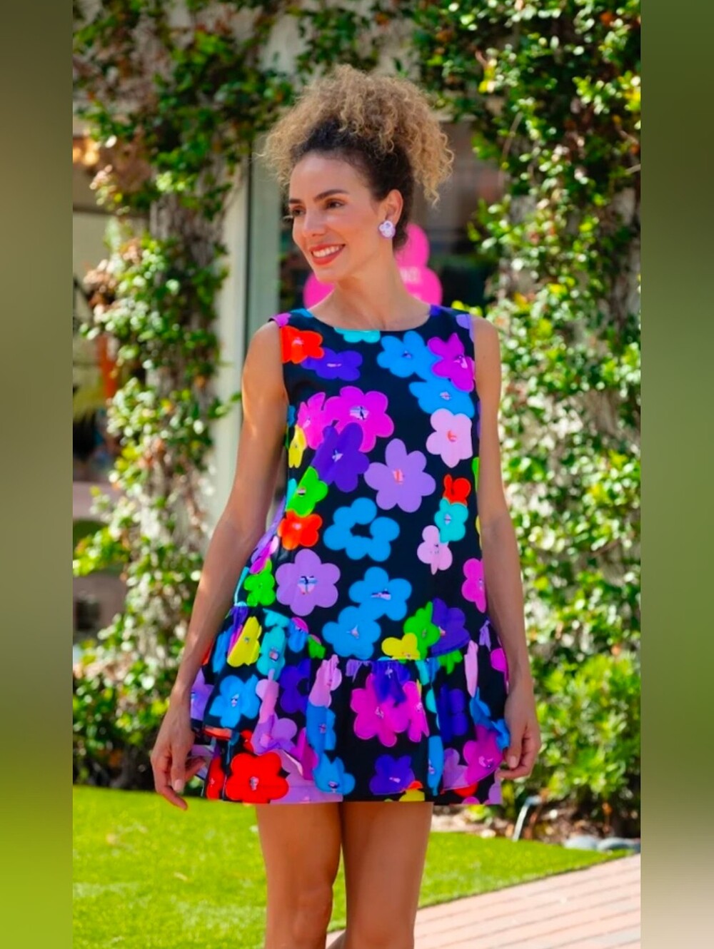 House Of PERNA Margie Dress Pop Bloom